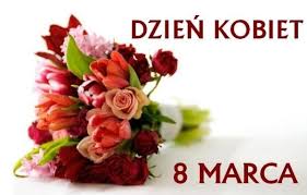 Baner ze skromnym bukietem kwiatów 8 marca